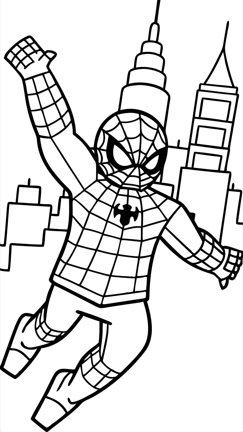 spider man lego coloring pages